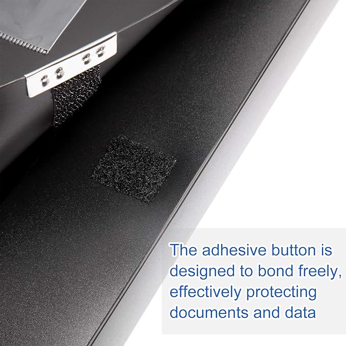 A4 Storage File Boxes Plastic Archives Cases with Lid, File Folder Organizer Document Filing Box for Office, Letter Size Paper,31×4×24 cm, Black(Pack of 4) - Image 4