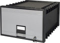 Storex Legal Size Archive Storage Drawer with Lock, 24-Inch Depth, Black/Gray (STX61402U01C) by Storex