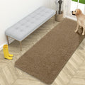 OLANLY Dog Door Mat for Muddy Paws 59x24, Absorbs Moisture and Dirt, Absorbent Non-Slip Washable Doormat, Quick Dry Chenille Mud Mat for Dogs, Entry Indoor Entryway Carpet for Inside Floor, Tan by OLANLY