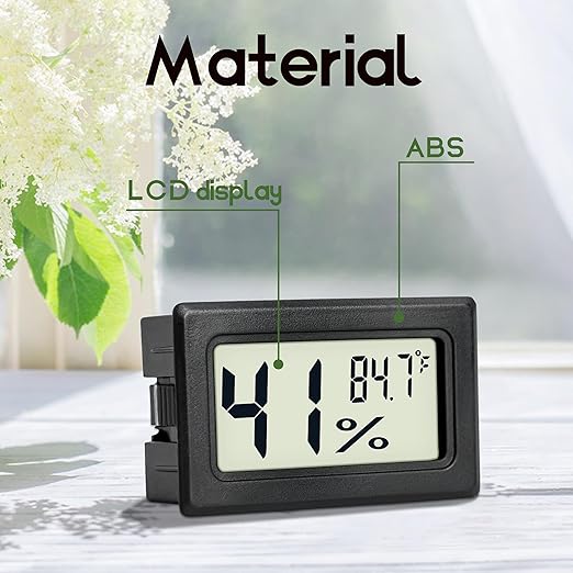Mini Hygrometer Indoor Humidity Meter Hygrometer Thermometers 6 Pack Humidity Meters Gauge Hygrometer Mini Digital Thermometer Hygrometer with Fahrenheit (℉) for Humidors, Greenhouse, Garden, Cellar - Image 5
