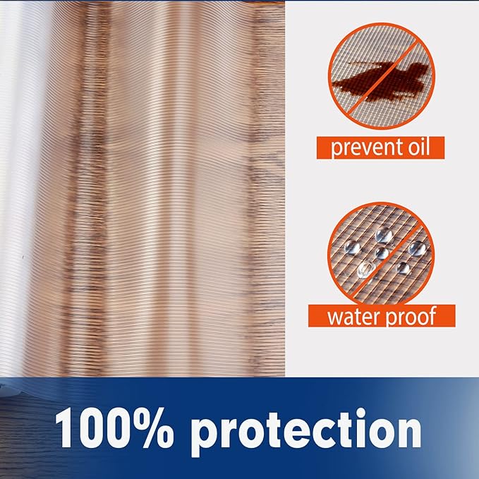 Shelf Liner, Drawer Liner, 12 x 120 Inches Cabinet Liner for Kitchen Cabinets Non-Adhesive Shelf Liners, Waterproof Shelf Paper with Non-Slip, Durable Liners, Clear - Image 6
