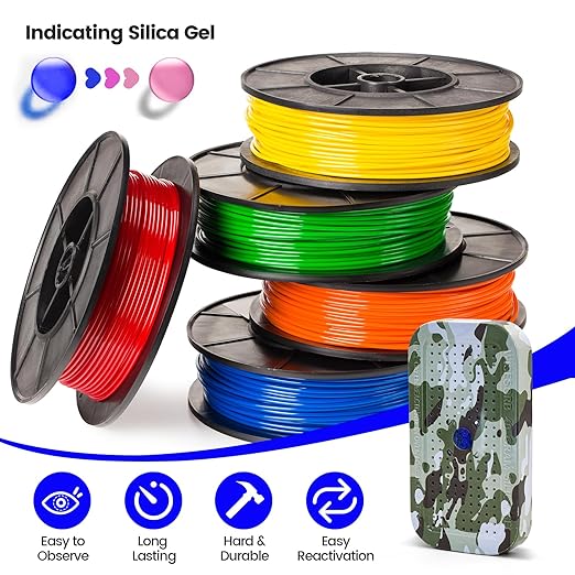 3 Packs Gun Safe Dehumidifier 40 Gram Reusable Indicating Silica Gel Desiccant Canister- Camouflage Rechargeable Humidity Moisture Absorbs for Car Closet Cabinet Storage Box - Image 6
