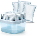 HUMYDRY Moisture Absorber Dehumidifier Device for Home, Premium Pack Of 1 Device of 15.9 Oz With 3 Pre-Measured Refills, Unscented Humidity Absorber For Closets, Bathroom and Medium Enclosed Spaces by Humydrymoistureabsorbers