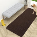 OLANLY Dog Door Mat for Muddy Paws 59x24, Absorbs Moisture and Dirt, Absorbent Non-Slip Washable Doormat, Quick Dry Chenille Mud Mat for Dogs, Entry Indoor Entryway Carpet for Inside Floor, Brown by OLANLY