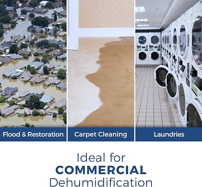 ALORAIR Commercial Dehumidifier 113 Pint, with drain Hose for Crawl Spaces, Basements, Industry Water Damage Unit, Compact, Portable, Auto Defrost, Memory Starting, 5 Years Warranty, Sentinel HD55 - Image 5