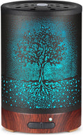 Essential Oil Diffuser- Aromatherapy Diffuser with7 Colors Light and Auto-Off for Women Metal Cool Mist Humidifier for Home and Office for Mom Women(Tree) by mocosa