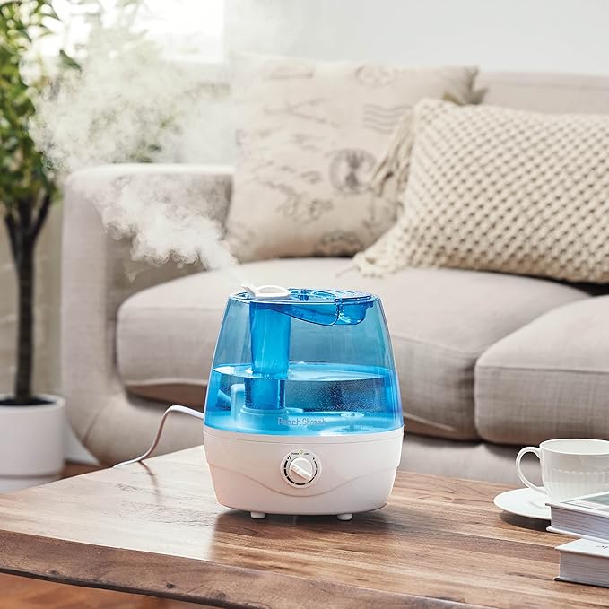 Cool Mist Humidifiers for Bedroom - 2.2L Water Tank, Baby, Office, Quiet Ultrasonic Air Vaporizer, Adjustable Mist Level, 360 Nozzle Rotation, Auto-Shut Off, Large Area Humidifier Easy Fill and Clean - Image 2