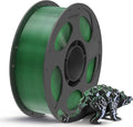ANYCUBIC Silk Dual Color Pla Filament, 2-in-1 Chrome Coextrusion Color Change 3D Printer Filament 1.75mm Dimensional Accuracy +/- 0.02mm, Silk Texture, 1KG Reusable Spool (2.2 lbs), Black Green by ANYCUBIC