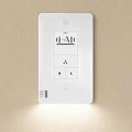 Akicon Humidity Sensor Switch with Motion-Activated Wall Plate, Bathroom Fan Timer Switch for Ventilation, Adjustable Humidity Settings, Fan and Light Control, ETL Listed, White by Akicon