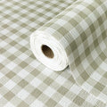 Drawer Liner and Shelf Liner for Kitchen Cabinet Liner Non-Adhesive Non-Slip Shelf Paper, Thick Strong Grip Waterproof Easy to Clean for Shelves, Cupboard, Desks, Green Plaid Pattern, 23.6 in x 10 FT by TheBaDaz