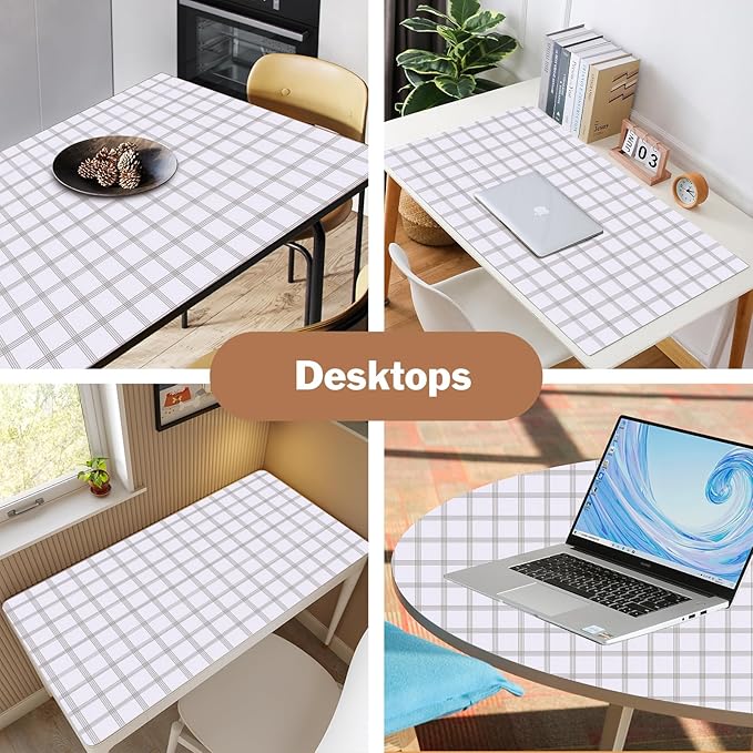 Shelf Liners for Kitchen Cabinets 12in x 30FT, Non Adhesive Drawer Liner White Square Thickened Shelf Liner Non-Slip Easy to Clean for Tool Box Refrigerator with Knife and Tape Measure - Image 8