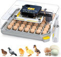 48 Egg Incubator for Hatching with Automatic Egg Turning and Humidity Control, Egg Candler, Poultry Egg Incubator for Chicken, Ducks, Goose, Pigeon, Quail, ideal for Farm, Classroom, Home by Besly