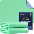 2 Pack 36” x 54” Extra Heavy Absorbency Washable Underpads, Waterproof Nursing Pads Incontinence Bed Pads, Reusable Washable Pee Pads for Dogs, Diaper Changing & Adults, Mattress Protector by Fygrip