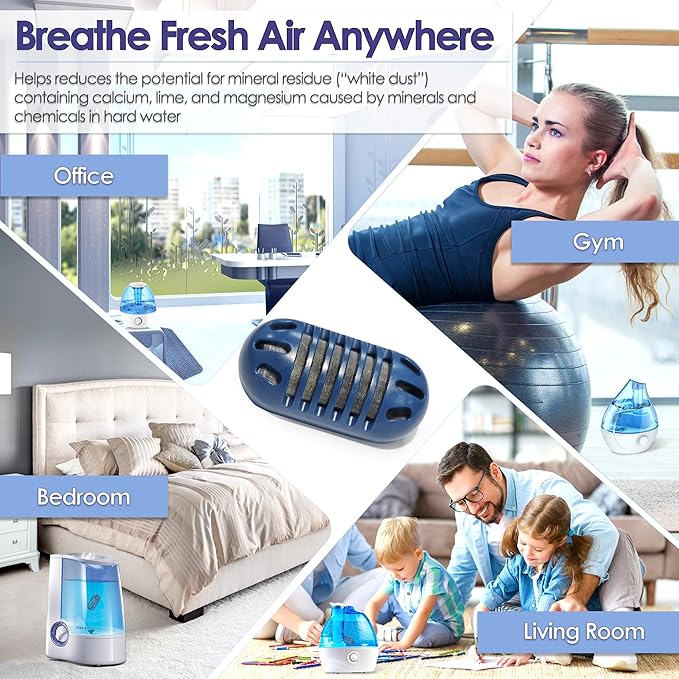 20-Pack Demineralization Cartridge for Humidifiers Compatible with Homedics Humidifier Water Filter for Homedics Ultrasonic Humidifier and Filters Mineral Deposits and Purifies Water in Air Humidifier - Image 6