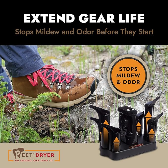 PEET, Family Dryer, Electric Shoe Dryer for 3 Pairs of Boots or Shoes, Dryer for Ski/Work Boots, Sneakers & Athletic/Outdoor Gear - Image 6