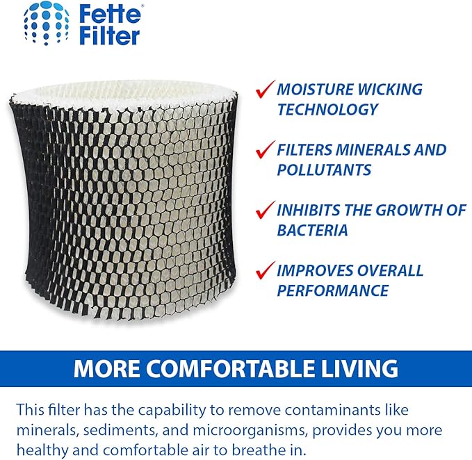 Fette Filter - HWF-64 Humidifier Filter B Wick Replacement Compatible with Holmes HWF64 Filter B for models HM-1645 HM-1730 HM-1745 HM-1750 HM-2200 & Bionaire BWF-64 includes 2 QTY. - Image 3