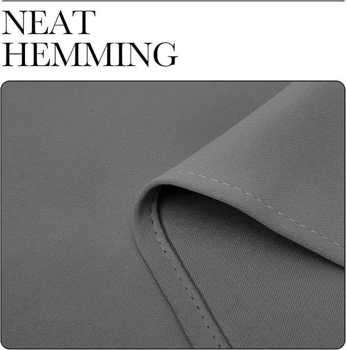 NICETOWN Grey Blackout Curtains 108 inches Long for Living Room, Pinch Pleated Room Darkening Noise Reducing Thermal Extra Long Drapes Window Treatment for Bedroom, W52 x L108, 2 Panels - Image 6