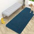 OLANLY Dog Door Mat for Muddy Paws 59x24, Absorbs Moisture and Dirt, Absorbent Non-Slip Washable Doormat, Quick Dry Chenille Mud Mat, Entry Indoor Entryway Carpet for Inside Floor, Atlantic Blue by OLANLY