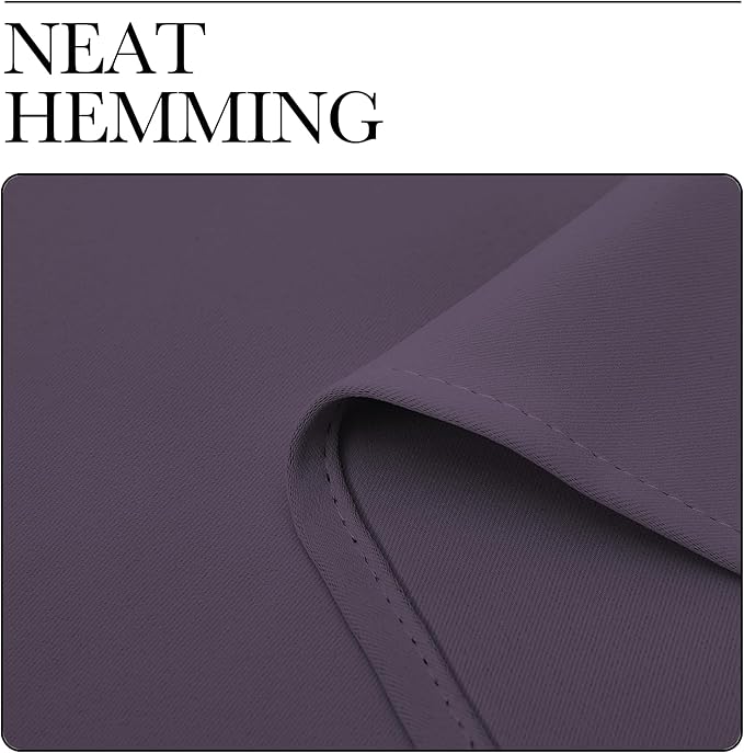 NICETOWN Living Room Blackout Draperies Curtains - (Greyish Purple Color) W70 x L72, 2 Panels, Home Decoration Window Blackout Drape Panels for Patio Door - Image 7