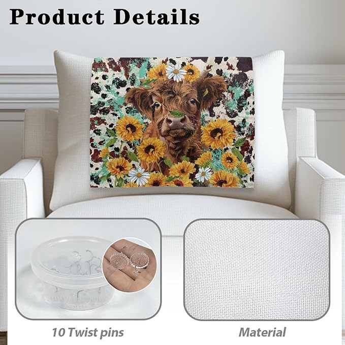 Hide Cow Sofa Headrest Covers Soft Recliner Headrest Protector Washable Couch Back Covers No-Slip Covers for Home Couch Loveseats Decoration 16.53 x 26.18 in - Image 5