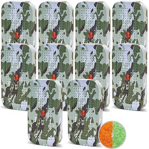 40 Gram Gun Safe Dehumidifier Camouflage, Rechargeable Desiccant Canister Dehumidifier Bags, Reusable Silica Gel Packets Moisture Absorbers for Car, Bathroom, Basement [10 Pack] by Wisesorb