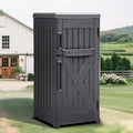 YITAHOME 60-Gallon Secure Package Delivery and Storage Box, Double-Wall Resin, Weatherproof, for Outdoor Use, Curbside or Porch, 8.5 Cubic Feet, Gray by YITAHOME
