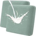 Fuloon Waterproof Couch Cushion Covers, Stretch Sofa Seat Cushion Slipcovers Solid Washable Furniture Protector Suitable for Armchair Loveseat Sofa (Sage Green, 2 Pieces) by Fuloon
