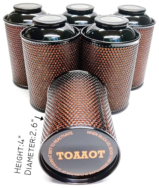 Gun Safe Dehumidifier, Moisture Absorbers, TOAAOT 200g Silica Gel Canister for Gun Case, Tool Box (6 Units) - Image 5