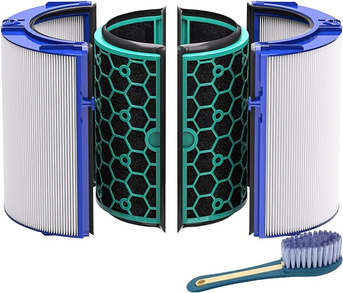 Leemone TP04 Replacement Filter Compatible with Dyson TP04 DP04 HP04 TP05 DP05 Air Purifier, 360° Combi Glass Filter & Activated Carbon Filter, 1 Pack by Leemone