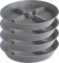 4 Pack Plant Saucer 8 inch, 10 12 14 17 inch, Plant Stand Plastic Plant Saucers for Indoors Outdoor, Heavy Duty Flower Planter Drip Trays for Pots, Pot Saucers for Plants, Grow Bags Saucers by Unknown