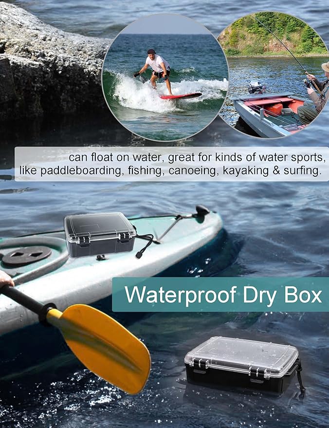 Avlcoaky Waterproof Box Dry Box Waterproof Containers Watertight Storage Box Dry Box Waterproof for Boat Kayak Dry Storage Box - Image 3