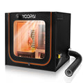 Multifunctional Large Resin 3D Printer Enclosure with Ventilation Kit LED Light, 3D Print Vented Enclosure Eliminate Odors Dustproof Isolate Noise Tent Cover Compatible with LCD Resin UV 3D Printer by YOOPAI