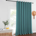 NICETOWN Room Dividers Curtains Screens Partitions, 108 inches Patio Door Curtains, Thermal Drapes Sliding Door Blinds for Hotel and Office (Sea Teal, W100 inches) by NICETOWN