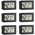 Mini Hygrometer Indoor Humidity Meter Hygrometer Thermometers 6 Pack Humidity Meters Gauge Hygrometer Mini Digital Thermometer Hygrometer with Fahrenheit (℉) for Humidors, Greenhouse, Garden, Cellar by EWPJDK