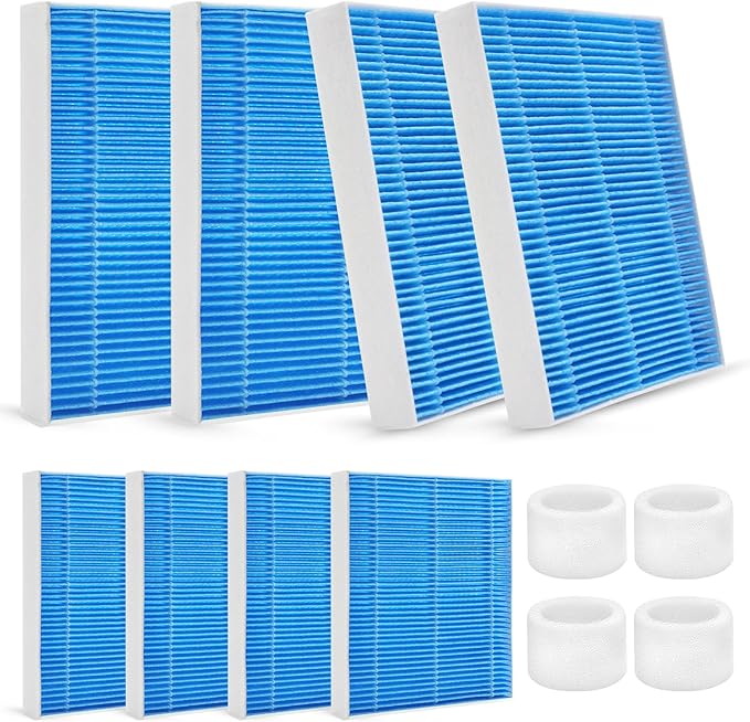 DerBlue 8pcs Wick Replacement Filter and 4pcsTop Fill Humidifier Replacement Filters Compatible with Superior 6000S Smart Evaporative Humidifier,high efficiency filter can last more than 6 months by HOME