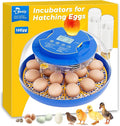 18 Incubators for Hatching Eggs, Automatic Egg Turning and Humidity Control, 360 View, Suitable for Chickens, Ducks, Quails, and Other Birds by Besly