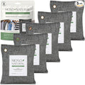 Moso Natural Air Purifying Bag 200g (5 Pack) HGTV Editor's Pick | Premium Bamboo Charcoal Odor Absorber for Home & Car | Closet Odor Eliminator & Car Air Freshener | Long Lasting Charcoal Bags by MosoNatural