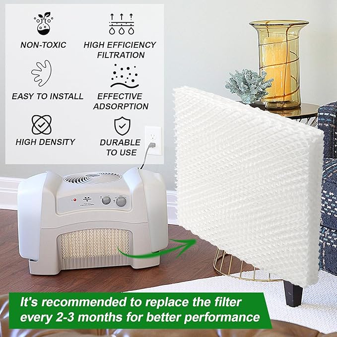 MD1-0034 Replacement Humidifier Wicks Filters for Vornado Evaporative Humidifier Evap40, Evap2, EV200, EVDC300, EV3, EV100, EVDC505 (Not for Evap3), 2-Pack - Image 7