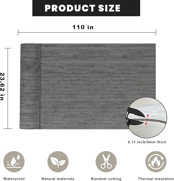 3D Wall Panels Peel and Stick – 23.82"x110" PVC Faux Texture, Self Adhesive Waterproof Wall Covering, DIY Accent Wall, Sofa Background Backsplash & Modern Home Decor, Covers 18 sq.ft - Image 6