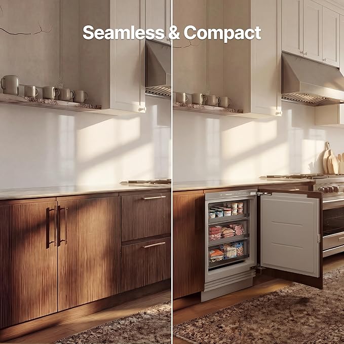 Ca'Lefort Undercounter Panel Ready Freezer -11°F to 7°F, Built-in All Freezer Panel-Ready Fridge, 3.75 cu.ft (Panel Not Included) - Image 7