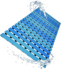 Non Slip Bathtub Mat | Double-Layered Shower Floor Mat with Suction Cups | EZ-Dry Construction | Non-Toxic, BPA, Latex, Phthalate, PVC Free (Wave) by LuxurYou