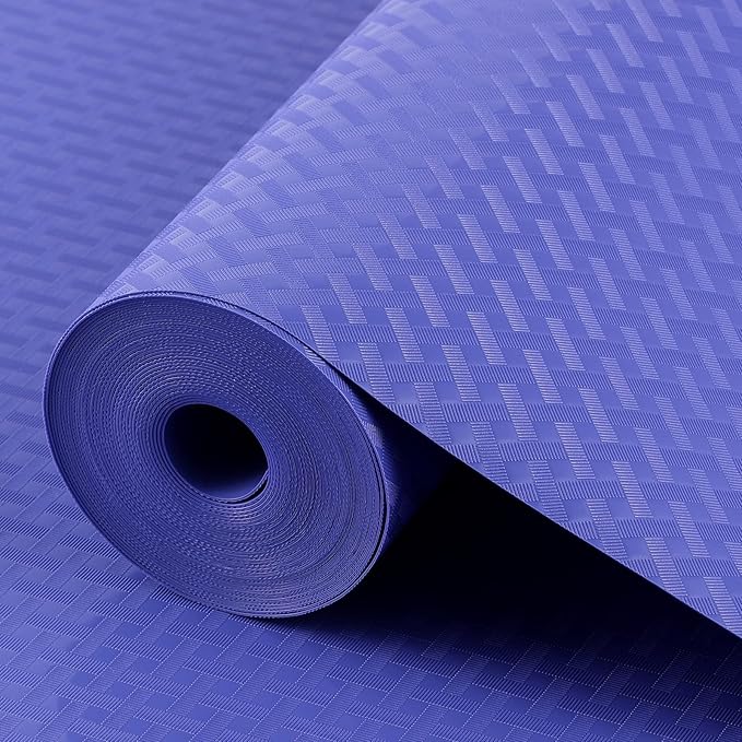 Shelf Liners for Kitchen Cabinets Refrigerator Liners Waterproof Plastic Kitchen Cupboard Liner Non Adhesive Drawer Mats EVA Material Fridge Liner for Shelves - Blue 11.8 x 236.2 Inches - Image 8