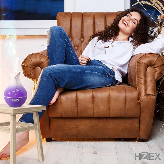 Spiral Essential Oil Diffuser with 7 Color Changing Lights and 5V USB Cable for Home Office, 130ml Mist Humidifier Silent Aroma Diffusers, Variant Colors (Twist) - Image 7