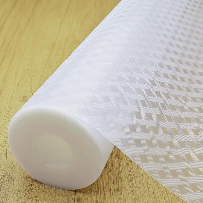 Non-Slip Shelf Liner, for Kitchen Cabinets, Washable Oil-Proof & Waterproof Drawer Mats for Refrigerators, Shelves & Desks, Non-Adhesive EVA Material by Unknown