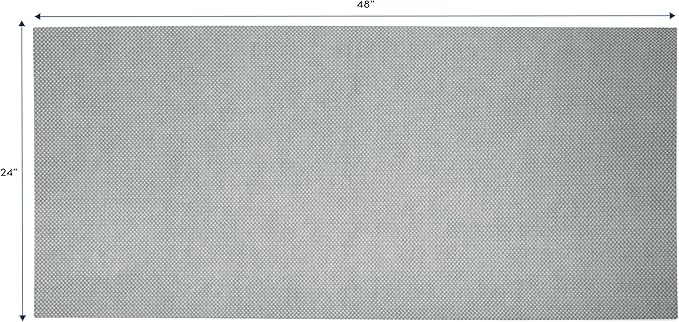 S&T INC. Under Sink Mat, Shelf Liner for Kitchen Cabinet Non-Adhesive, Waterproof Drawer or Cabinet Liner, 24 Inches x 48 Inches, Grey Plastic, 1 Pack - Image 7