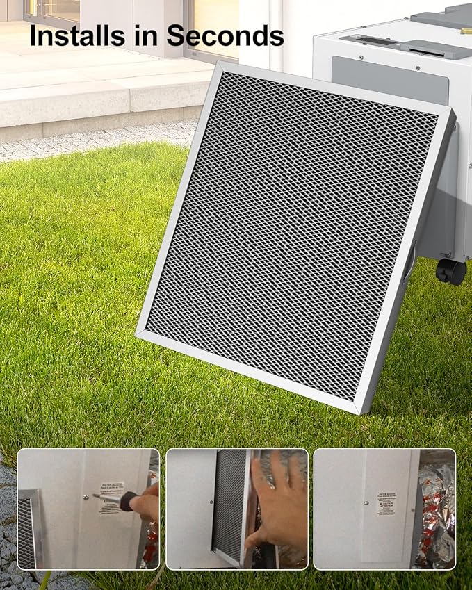 WUMZIJ 5881 Washable MERV 8 Dehumidifier Filter Compatible with Whole-House Dehumidifiers Models E100 E080 and Dehumidifying Ventilator 8192A, 12x13.5x1 - Image 5