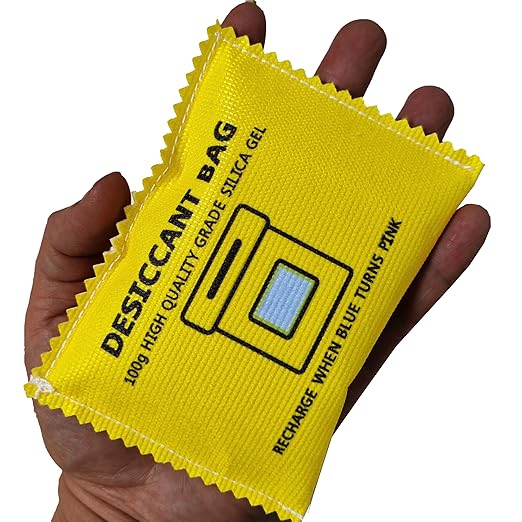 100g Rechargeable Desiccant Silica Gel Beads Pack Lab Desiccants Bag Rechargeable Moisture Absorbing for Storage Bins and Totes(6pack) - Image 6