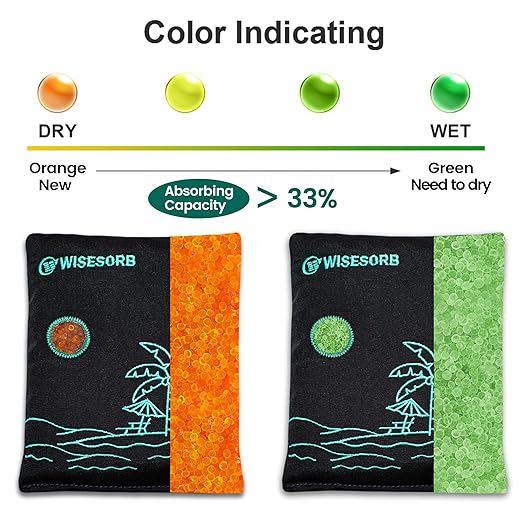 4 x 500 Gram Rechargeable Silica Gel Desiccant Packs, Microwave Reactivated Moisture Absorbers, Color Indicating Reusable Dehumidifier for Car, Closet, Basement, Garage - Image 4