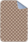 Non-Slip Bed Pads for Incontinence Washable (36" x 72"|1 Pack), Brown Grid, Waterproof Bed Pads, Bed Wetting Pads for Bed, Sofa, Floor, Resuable Underpads for Adults, Seniors, Pet by Brosive