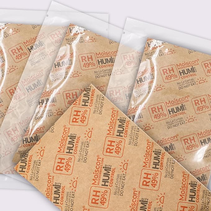 49% Two-Way Humidity Control Packs for Guitars & Wooden Instruments - 70g Moisture Absorbers Acoustic Guitar Humidifier for Case Maintenance - Individually Wrapped Hydration Packets[5 PACK] - Image 9